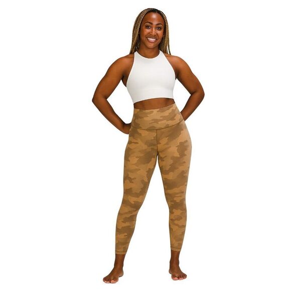 NWT Lululemon Align High-Rise Pant 25" Heritage 365 Camo Beige Size 16 - Picture 1 of 11
